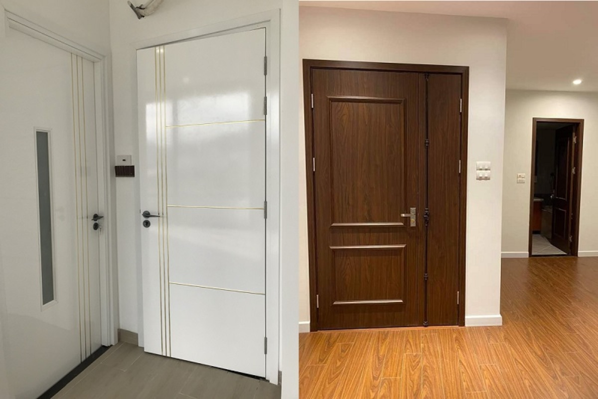 Cửa nhựa composite cách âm phòng ngủ