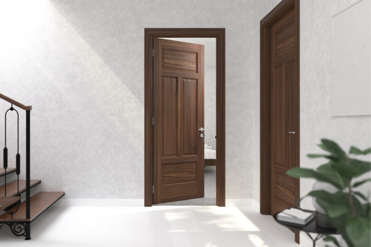 Cửa cách âm phòng ngủ bằng gỗ