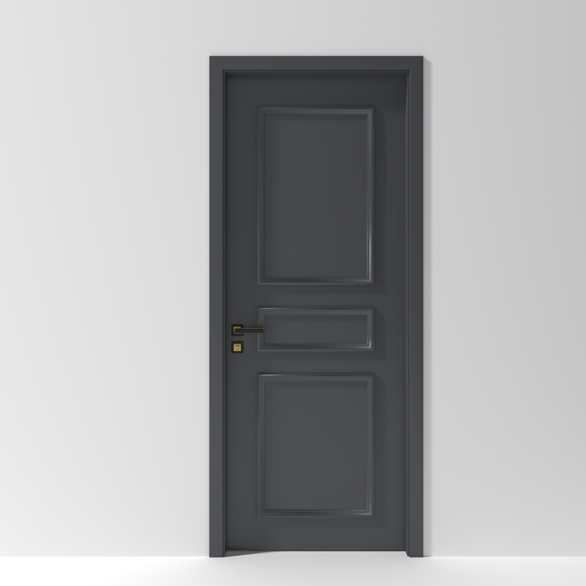 Cửa nhựa composite hiện đại - Chỉ phào nổi - Mẫu 7