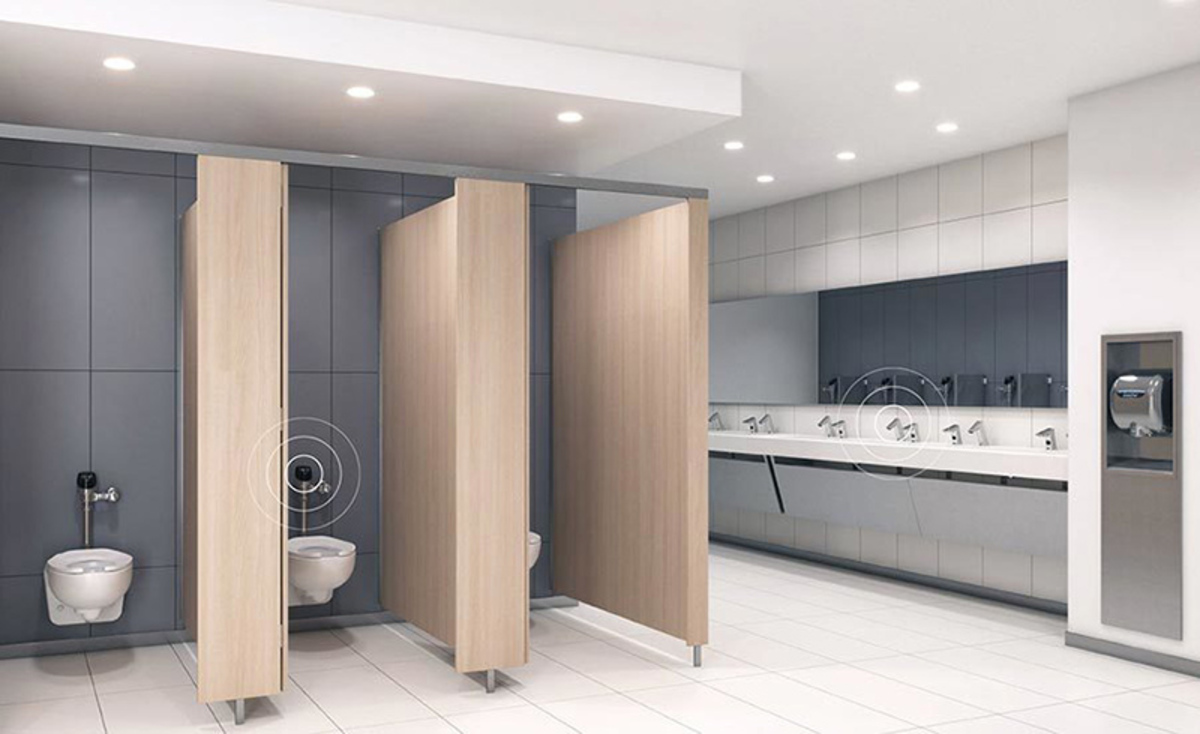 Vị trí lắp đặt cửa nhà vệ sinh 