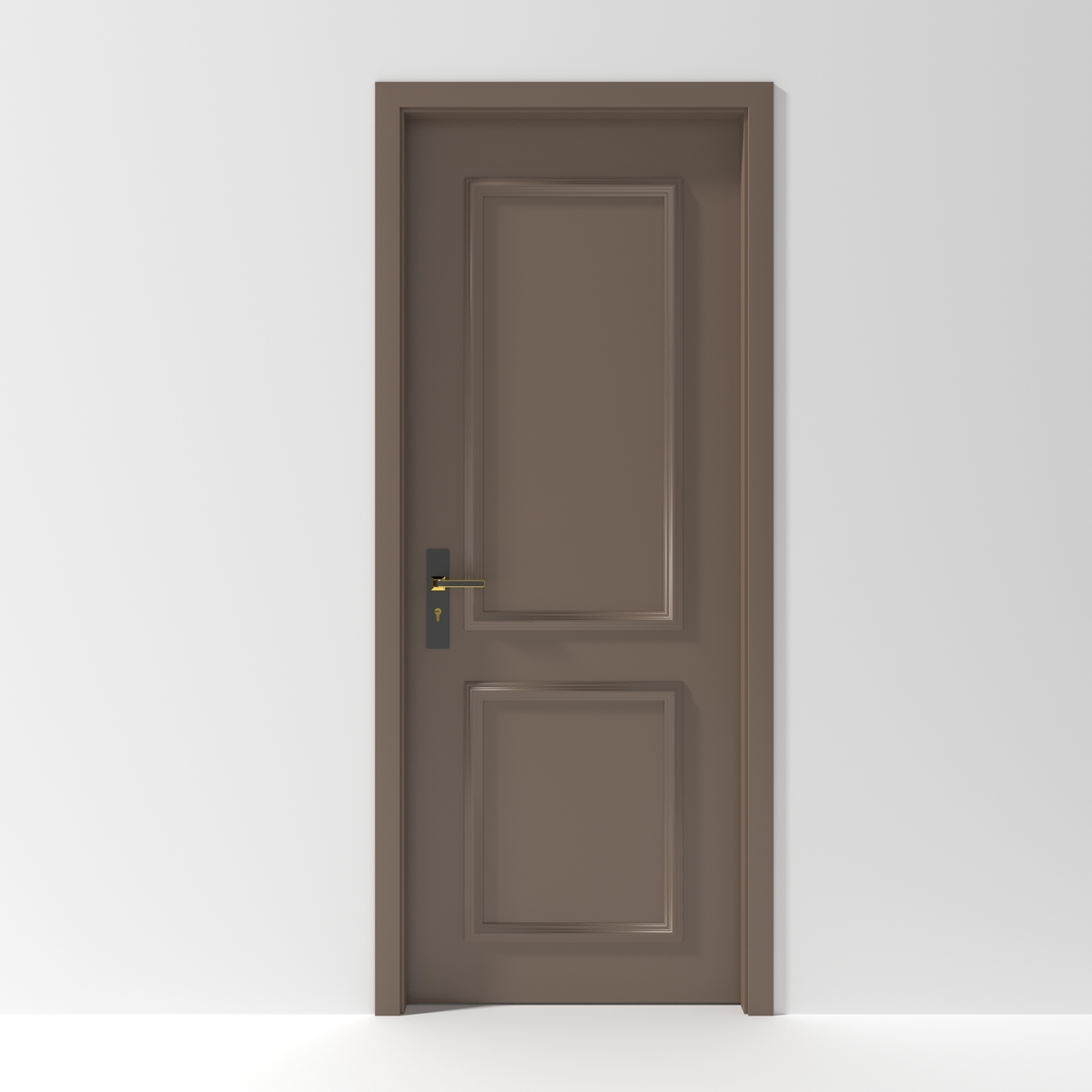 Mẫu cửa nhựa composite chỉ phào nổi